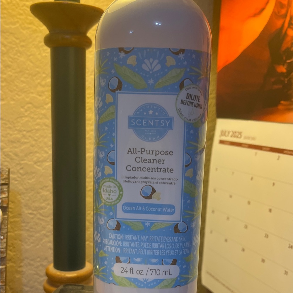 Scentsy All-Purpose Cleaner Concentrate Ocean Air and Coconut Water